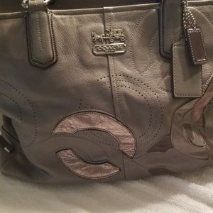Gray coach bag / gray shoes size 9